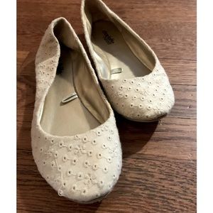 Cream ballet flats